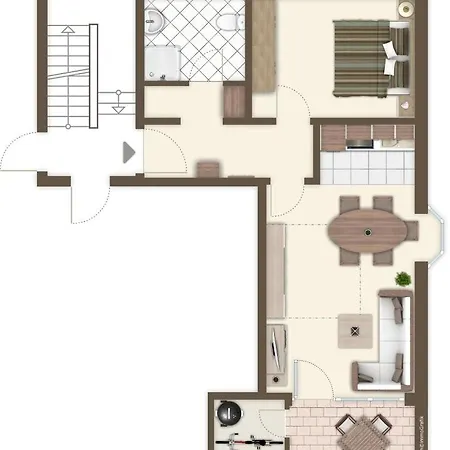 Lm7-1 - Ferienwohnung Typ B Komfort Apartamento